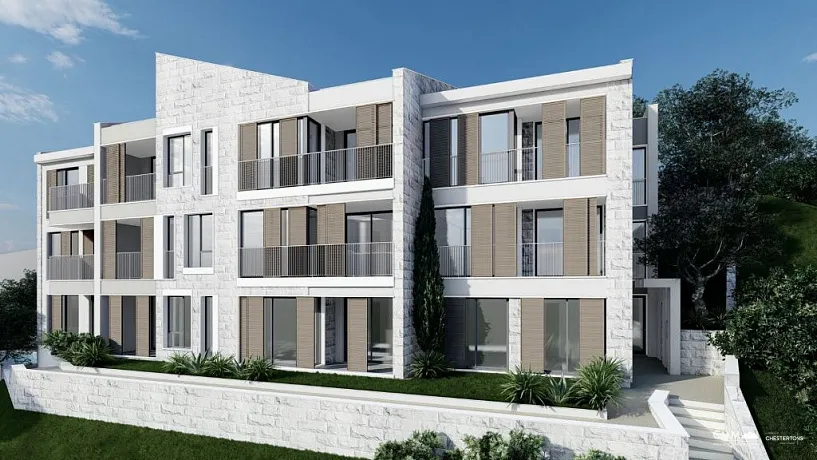 One-bedroom apartment in a new complex in Przno