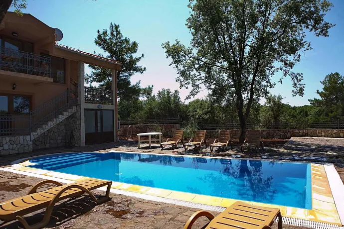 Two Villas in Krimovice with swimming pools and a large plot