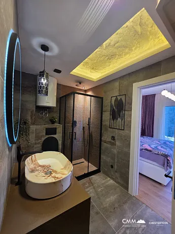 Luxury Three-Bedroom Apartment with Private Sauna 300 m from the Sea – Bečići (107 m²)