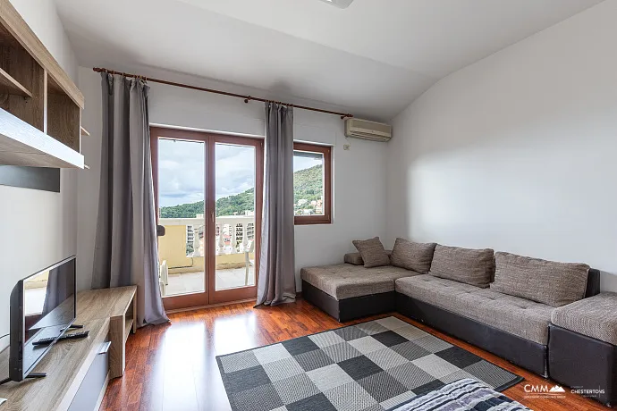 34 m² Studio Apartment with Sea View and Terrace — Petrovac
