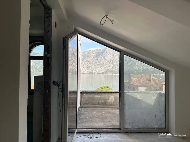 Three-storey house with a view of  the Bay of Kotor