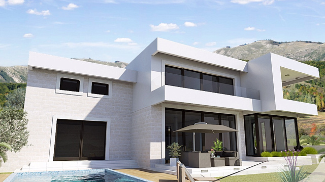 For sale villa with panoramic sea view in Blizikuce 