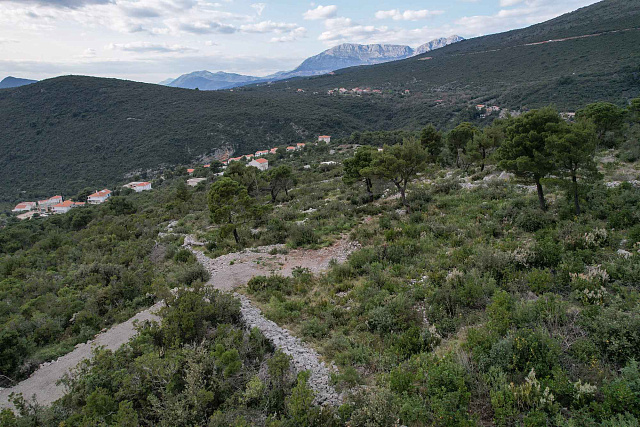 Urbanized land for sale in Žanjice – exclusive location with sea view