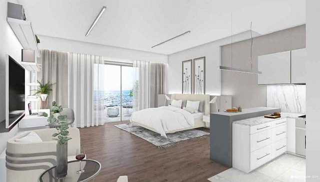 Studios and apartments with sea view in Canj — photo 6