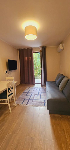 Two cozy furnished apartments of 37 m² and 44 m² with private 16 m² terraces and parking in Topla, Herceg Novi, directly from the developer