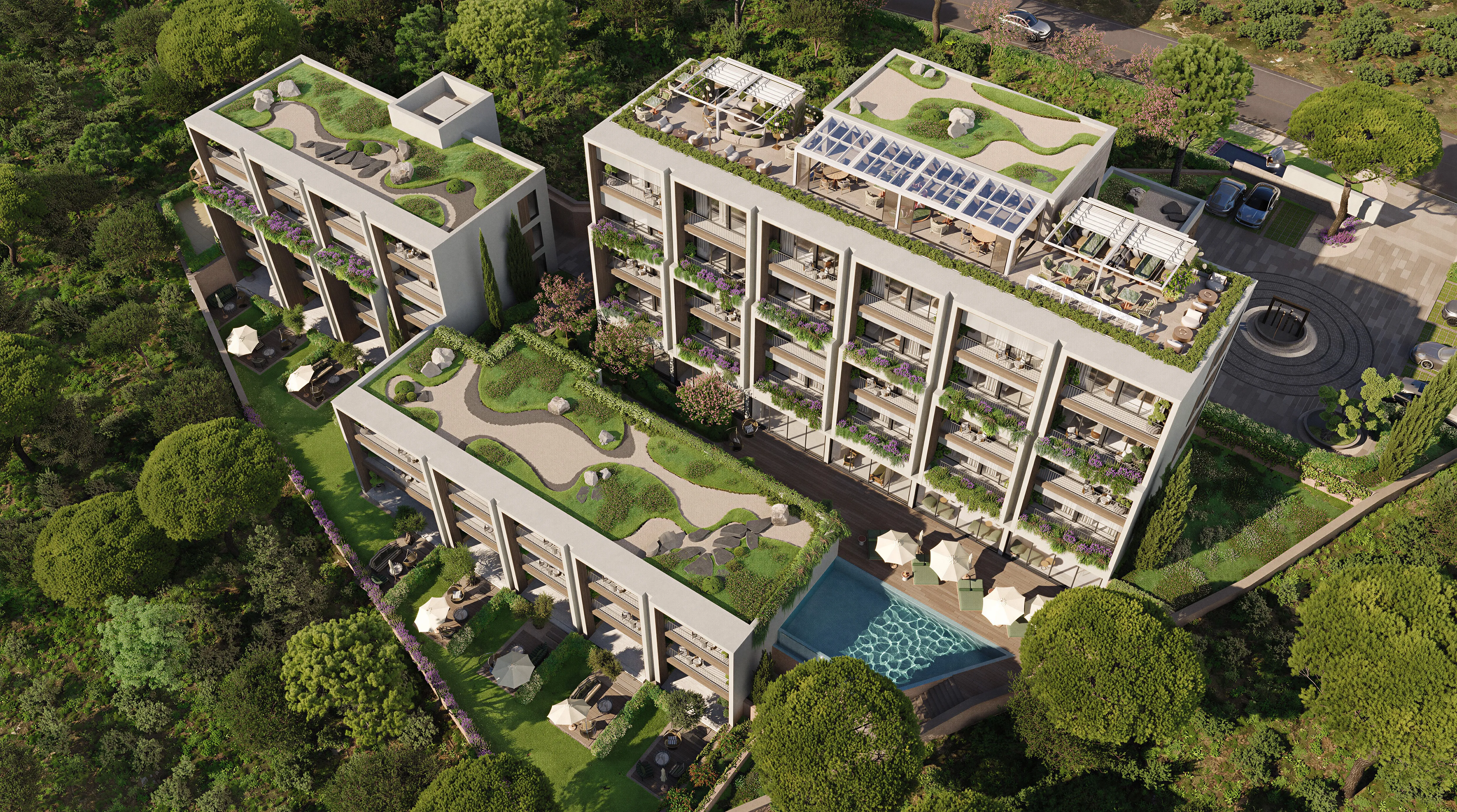 Modern Residential Complex in Herceg Novi with Views of the Bay of Kotor