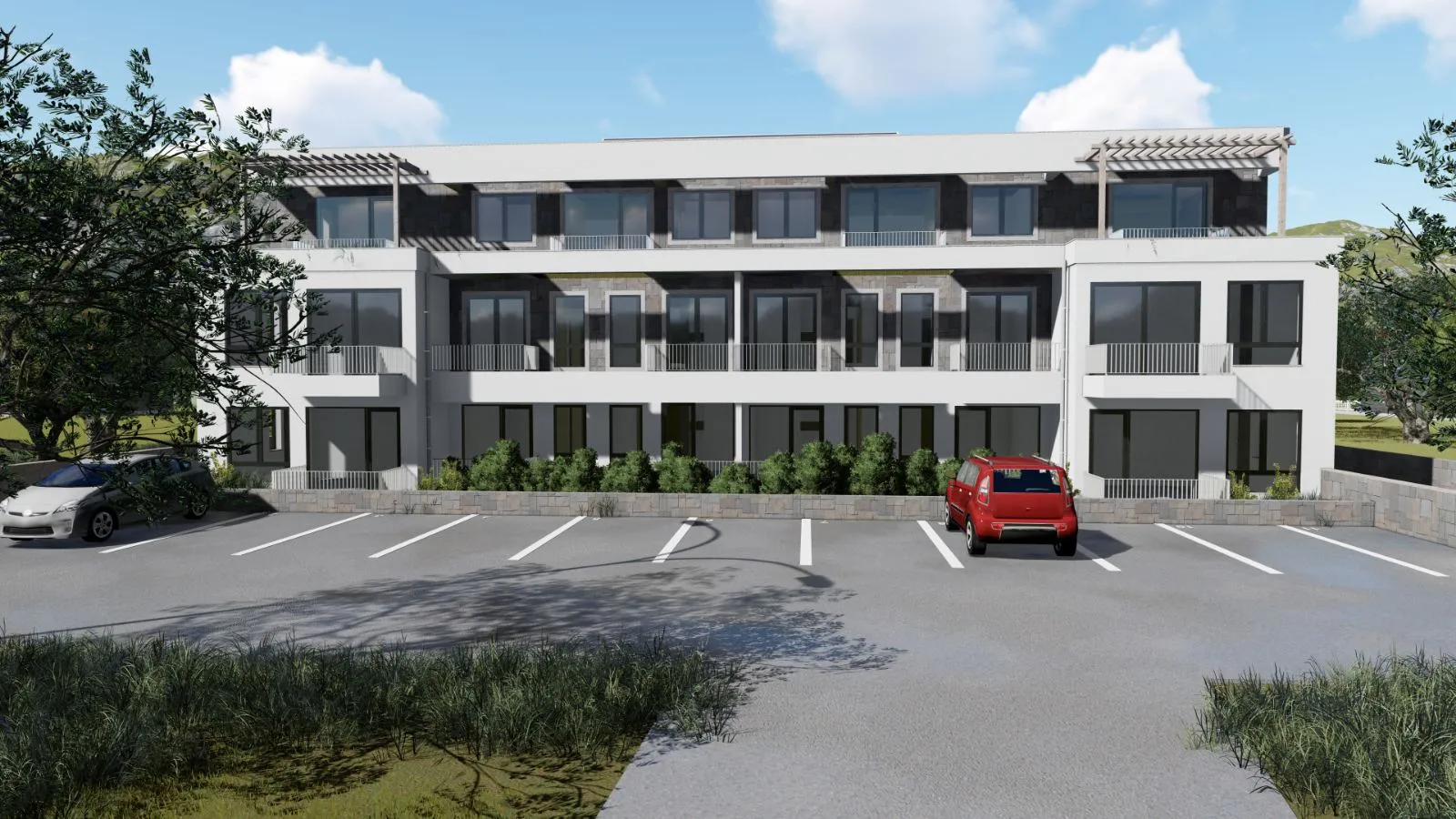New apartment complex in an attractive location
