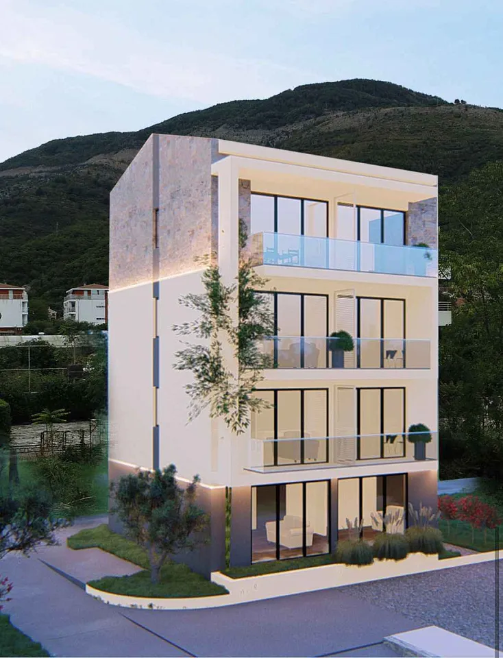 Apartments in a new building near the sea in Bijela