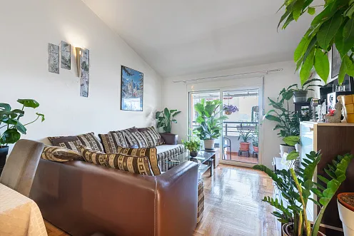 Spacious Furnished Apartment with Loft Potential and Sea View in Budva
