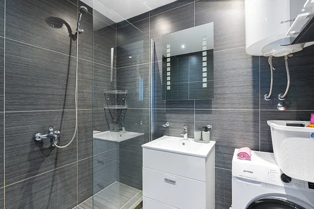 One-bedroom apartment in a complex with a swimming pool in Pržno — photo 11