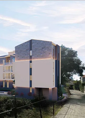 Apartments in a new building near the sea in Bijela