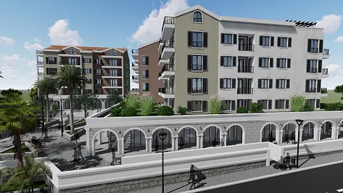 Apartments in new complex in Tivat