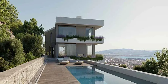 Villa with a unique view of the sea and Porto Montenegro
